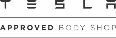 tesla approved body shop logo